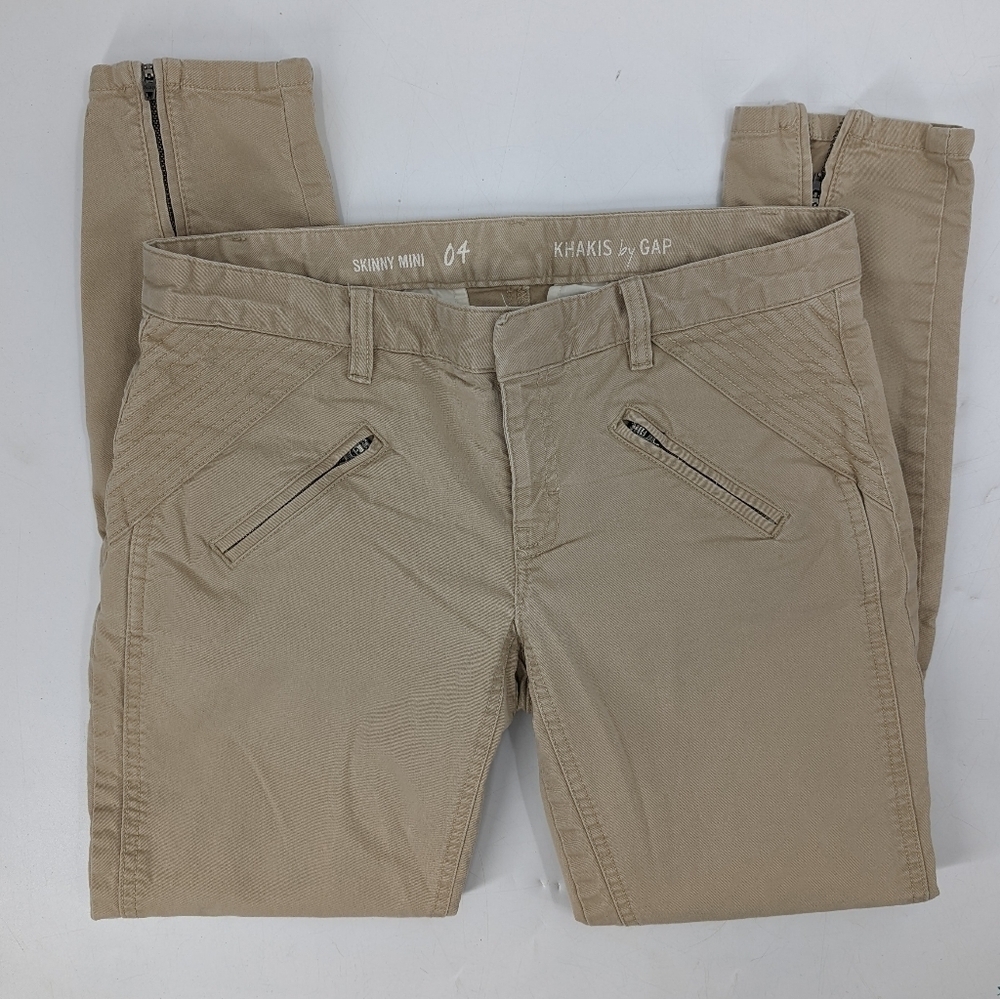 GAP Skinny Mini Moto Cropped Pants